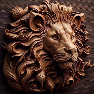 3D model lion (STL)